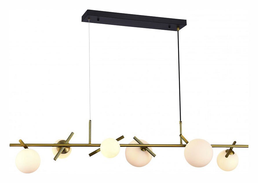 Подвесной светильник ilamp golden 2134-6l br+mbk