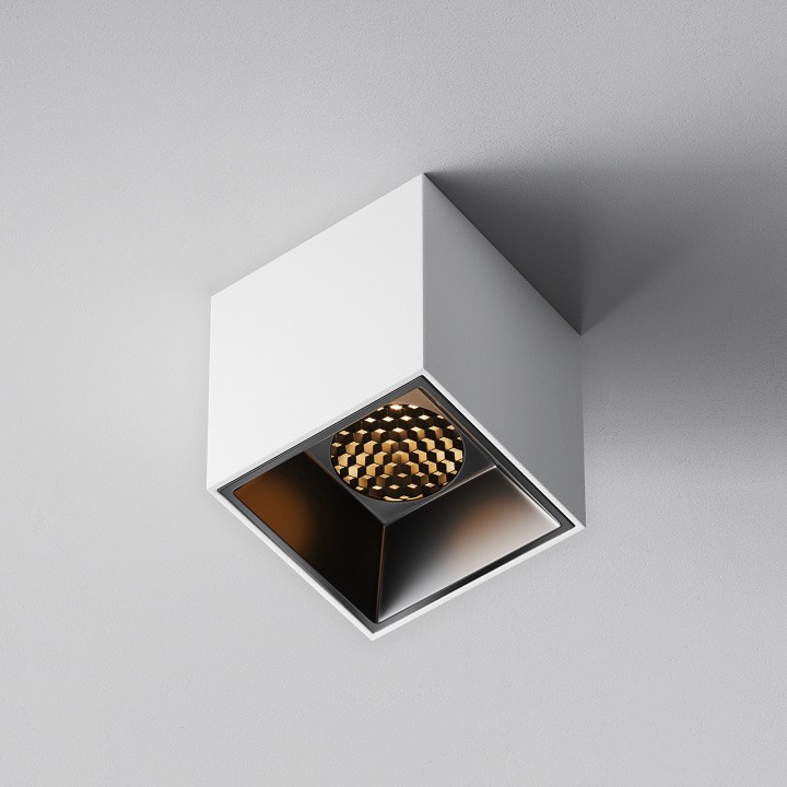 Накладной светильник maytoni alfa led c064cl-5w2.7k-sq-wb