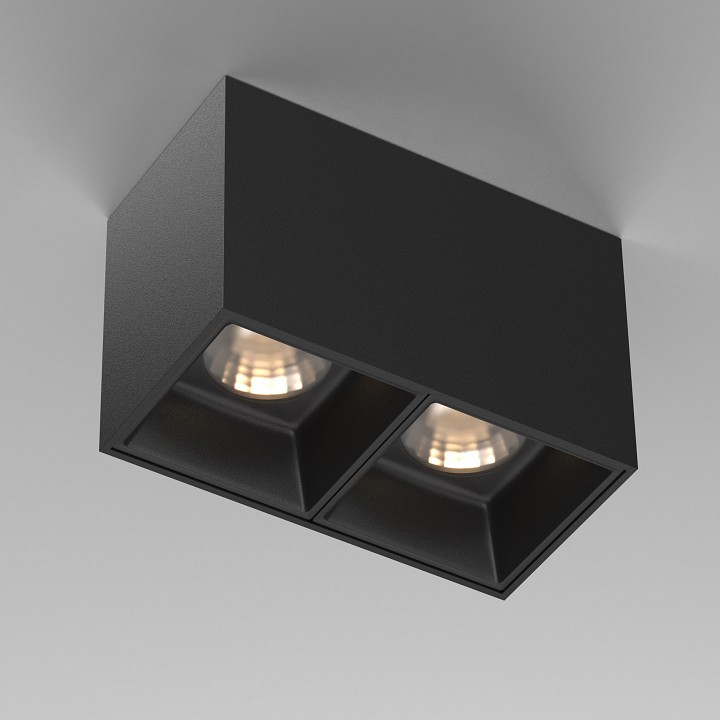 Накладной светильник maytoni alfa led c065cl-02-l12w3k-b