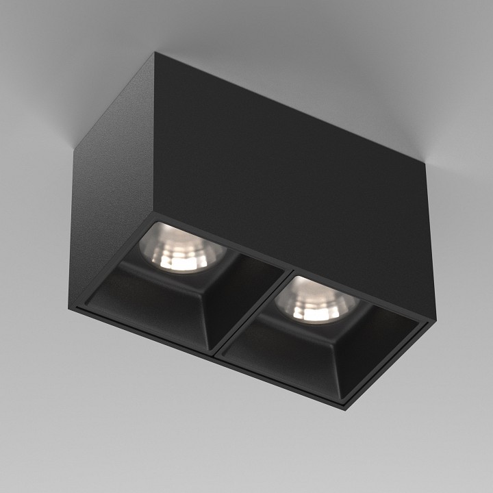 Накладной светильник maytoni alfa led c065cl-02-l12w4k-b