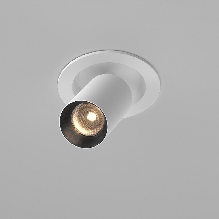 Встраиваемый светильник на штанге maytoni focus led c071cl-7w3k-wb