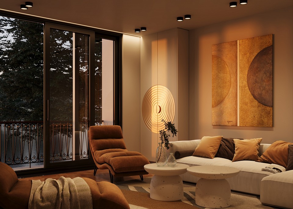 Накладной светильник maytoni glare c091cl-12w3k-b