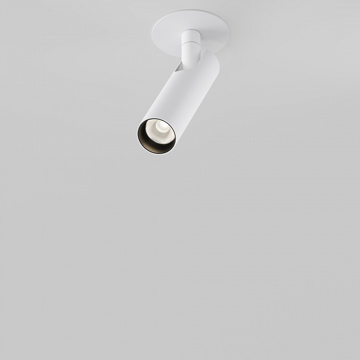 Встраиваемый светильник на штанге maytoni focus t c141rs-l125-6w3k-w