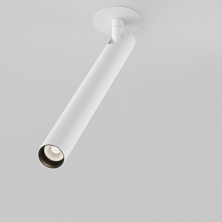 Встраиваемый светильник на штанге maytoni focus t c141rs-l300-6w3k-w