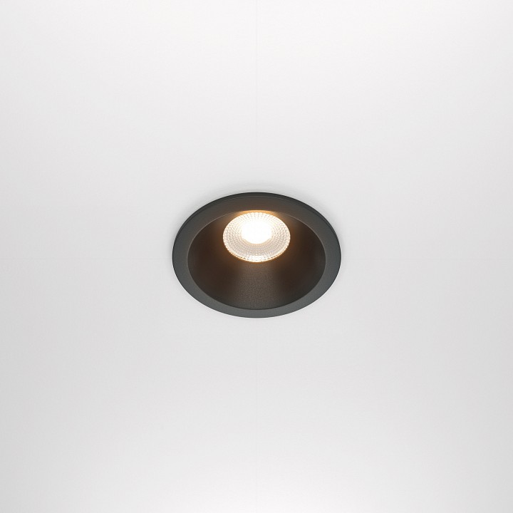 Встраиваемый светильник maytoni zoom dl034-01-12w2.7k-b