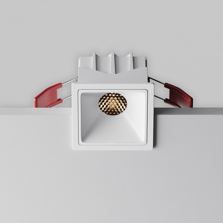 Встраиваемый светильник maytoni alfa led dl043-01-10w3k-sq-w-1