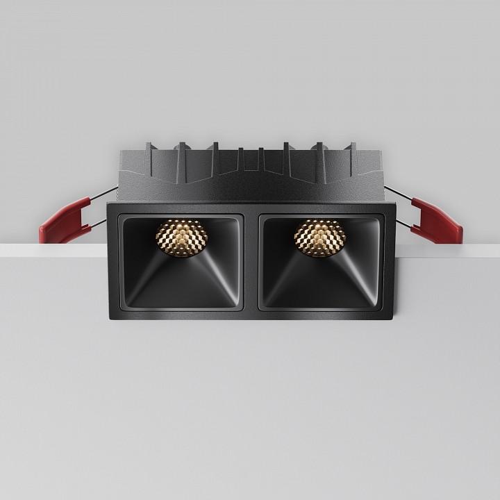 Встраиваемый светильник maytoni alfa led dl043-02-10w3k-sq-b-1
