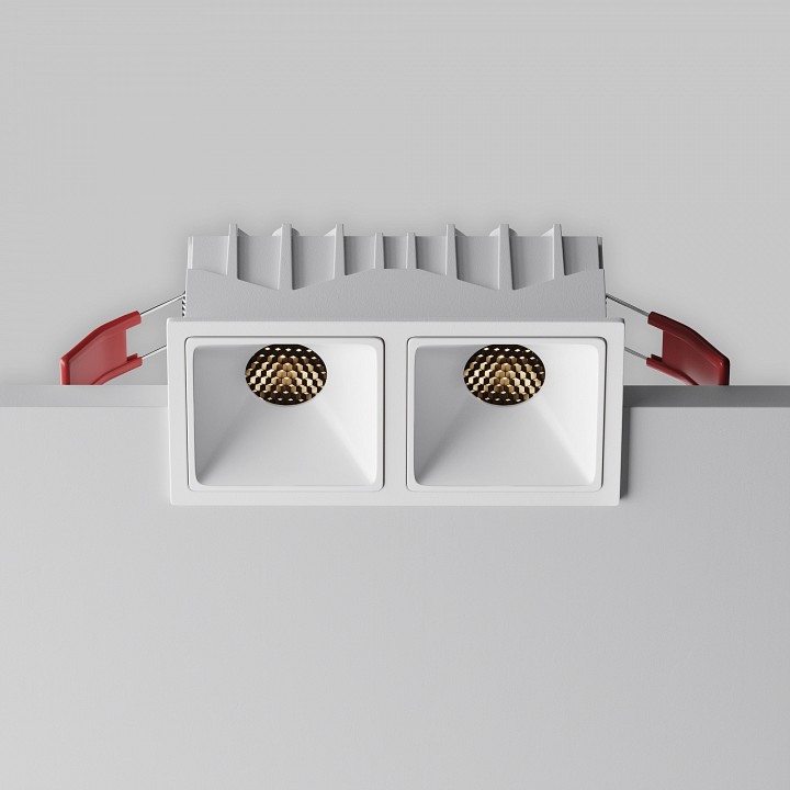 Встраиваемый светильник maytoni alfa led dl043-02-10w3k-sq-w-1