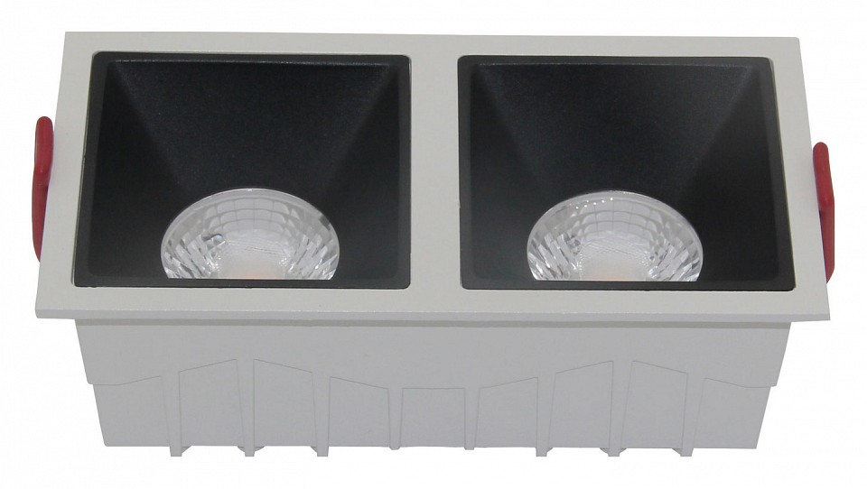 Встраиваемый светильник maytoni alfa led dl043-02-15w3k-d-sq-wb