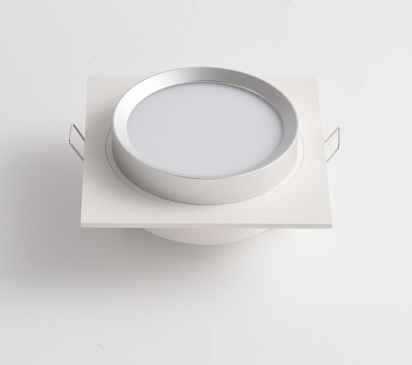 Встраиваемый светильник maytoni hoop dl086-gx53-sq-ws