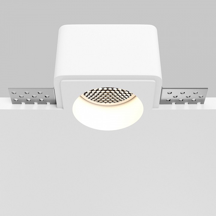 Встраиваемый светильник maytoni gyps modern dl123-gu10-01-w