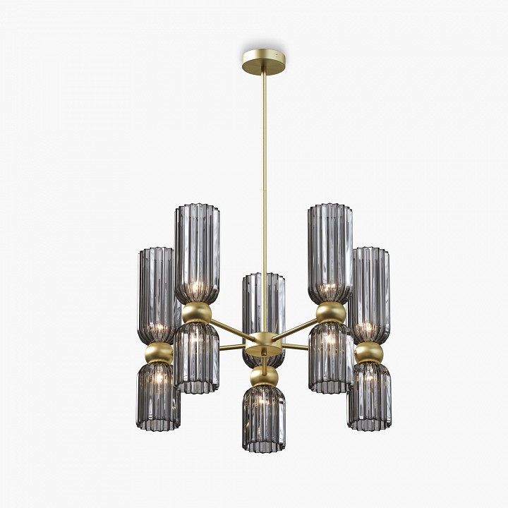Люстра на штанге maytoni antic mod302pl-10gr