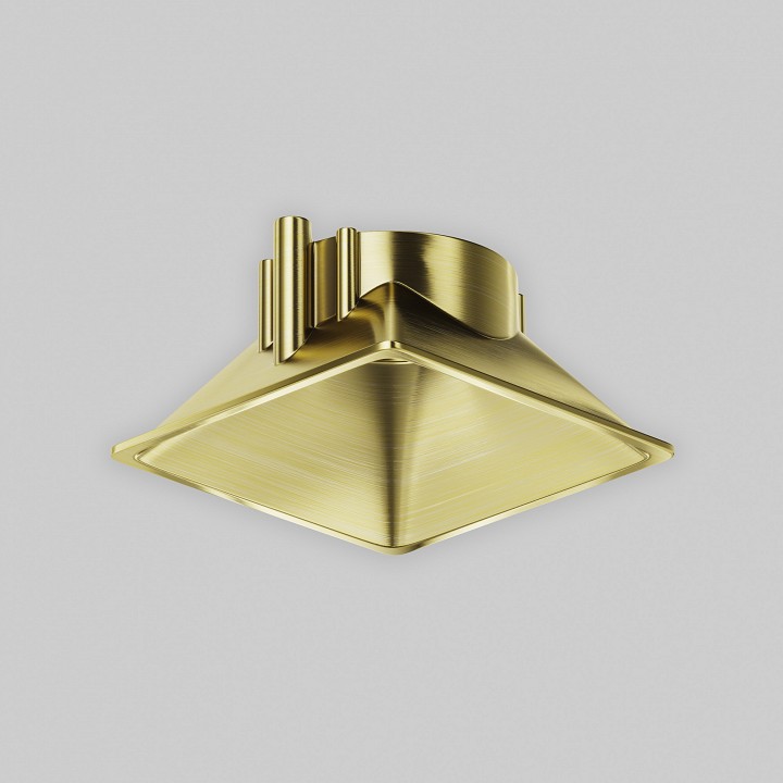 Рамка на 1 светильник maytoni ring ring8-10w-sq-bs