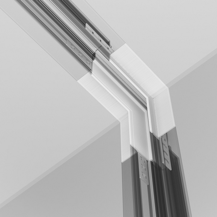 Соединитель угловой внутренний для треков встраиваемых maytoni accessories for tracks exility tra034icl-42.12w