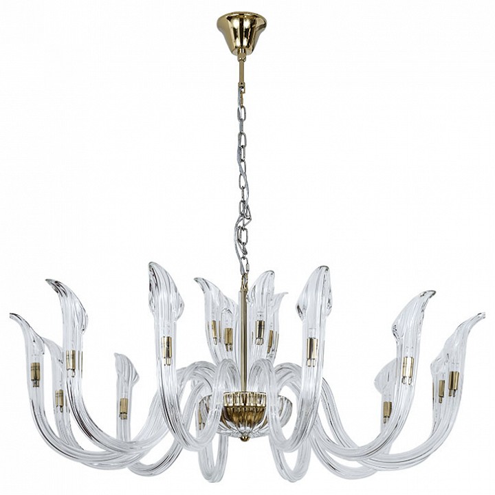 Подвесная люстра newport 3650 3654+12/c gold