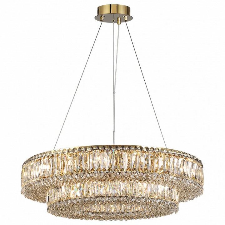 Подвесная люстра newport 8450 8450+28/s gold
