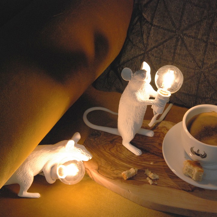 Лампа светодиодная seletti mouse lamp e14 1вт k 15220l