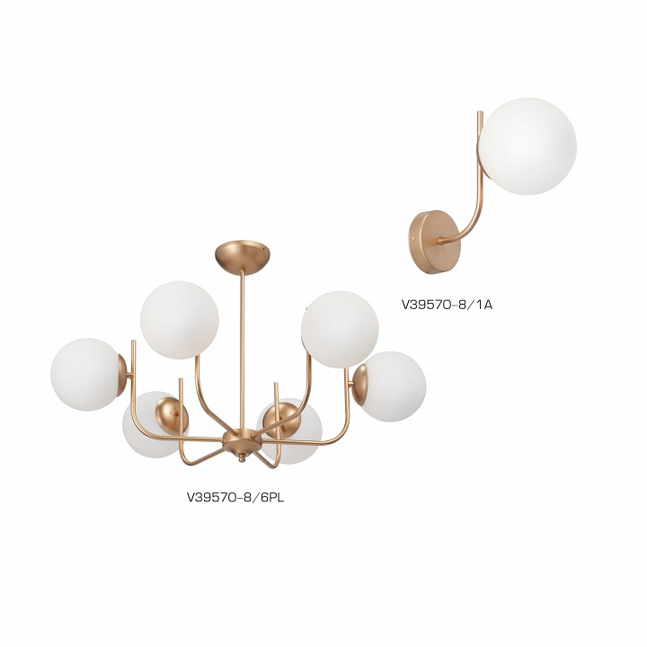 Люстра на штанге vitaluce v39570 v39570-8/6pl