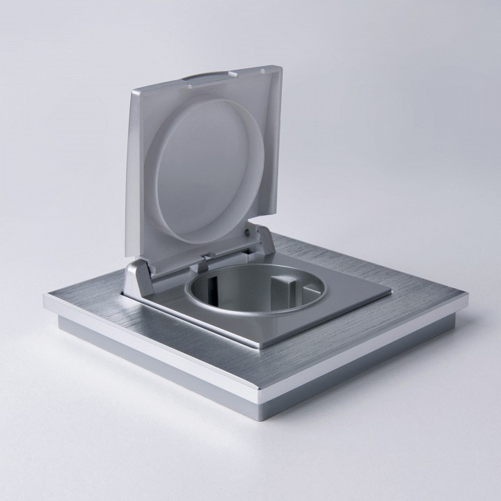 Рамка на 1 пост werkel aluminium (алюминий) w0011706