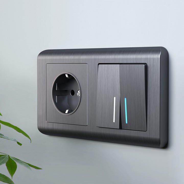 Рамка на 2 поста werkel stream (графит) w0022104