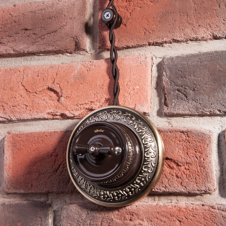 Провод электропитания werkel ретро 3х2, 5 (коричневый) w6453314