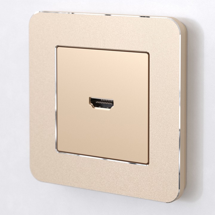 Рамка на 1 пост werkel platinum (шампань) w0012611