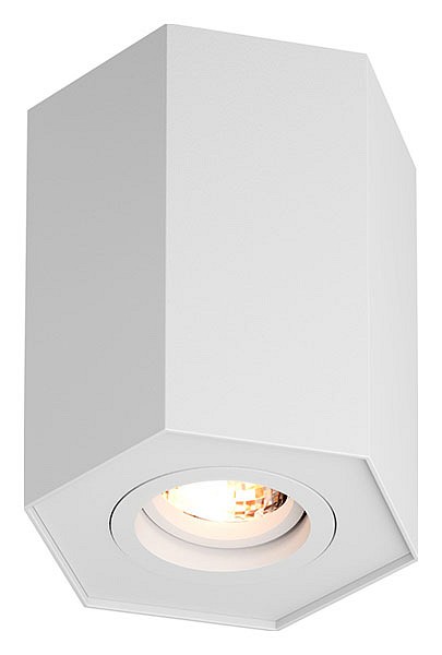 Накладной светильник zumaline polygon 20077-wh