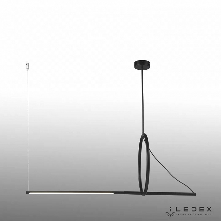 Подвесной светильник iledex zoom 8075p/s-18w-3000k mbk-wh