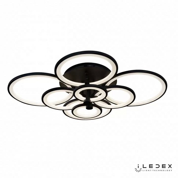 Потолочная люстра iledex ring a001/8 bk