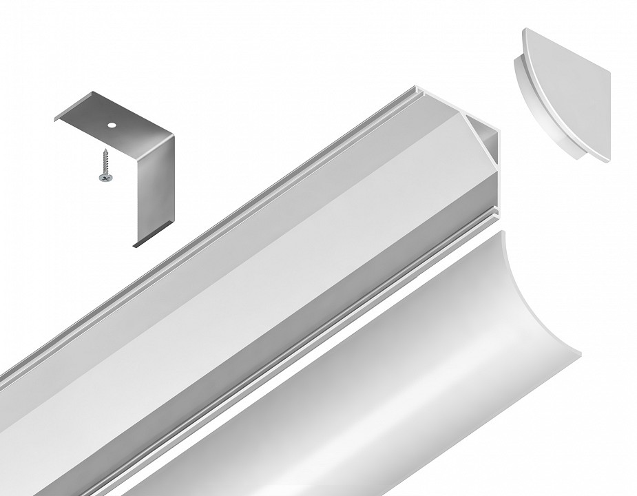 Профиль накладной угловой внутренний ambrella light gp gp2100wh