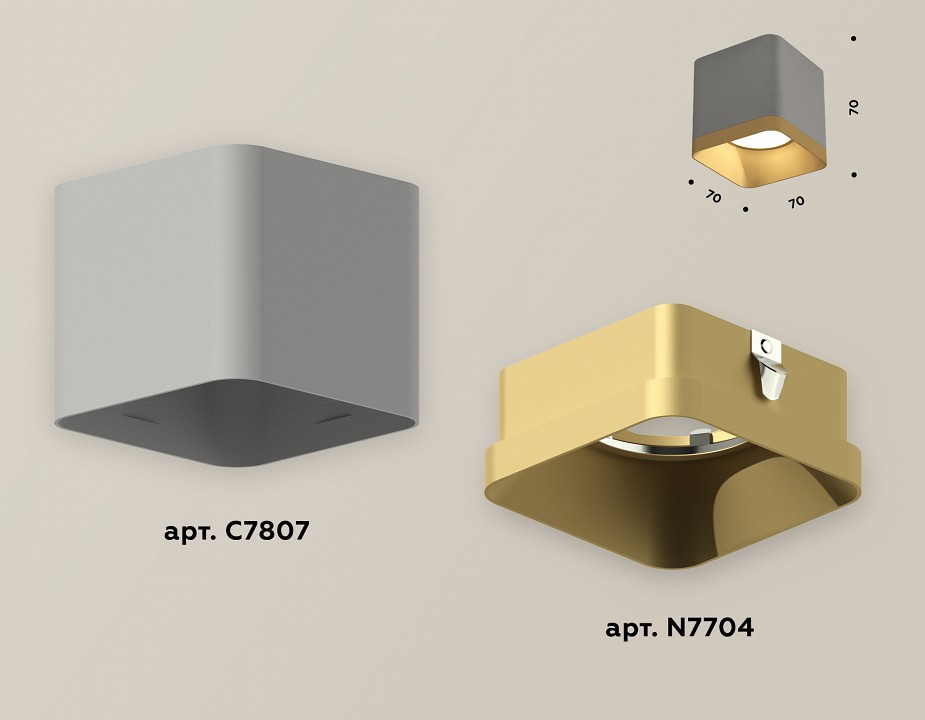 Накладной светильник ambrella light xs xs7807004