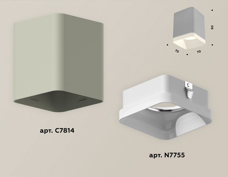 Накладной светильник ambrella light xs xs7814010