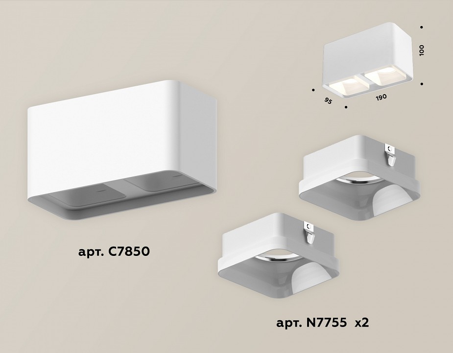 Накладной светильник ambrella light xs xs7850021