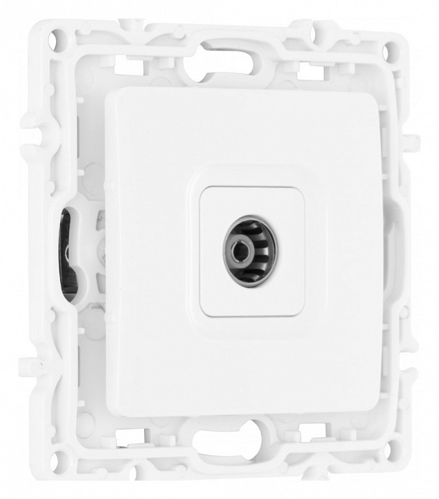 Тв-розетка без рамки arte milano am-217 217.43-1.white