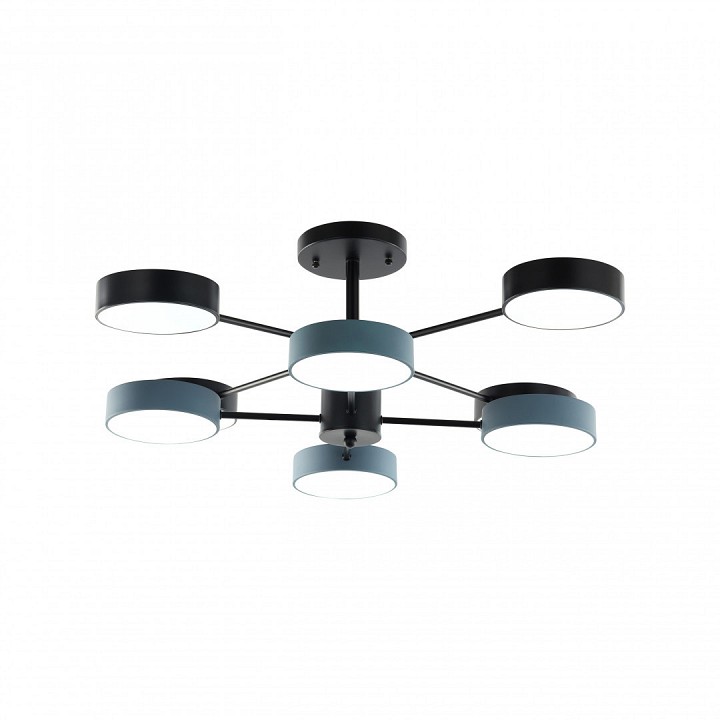 Люстра на штанге arte milano ferrara 250906/8b bk/gr