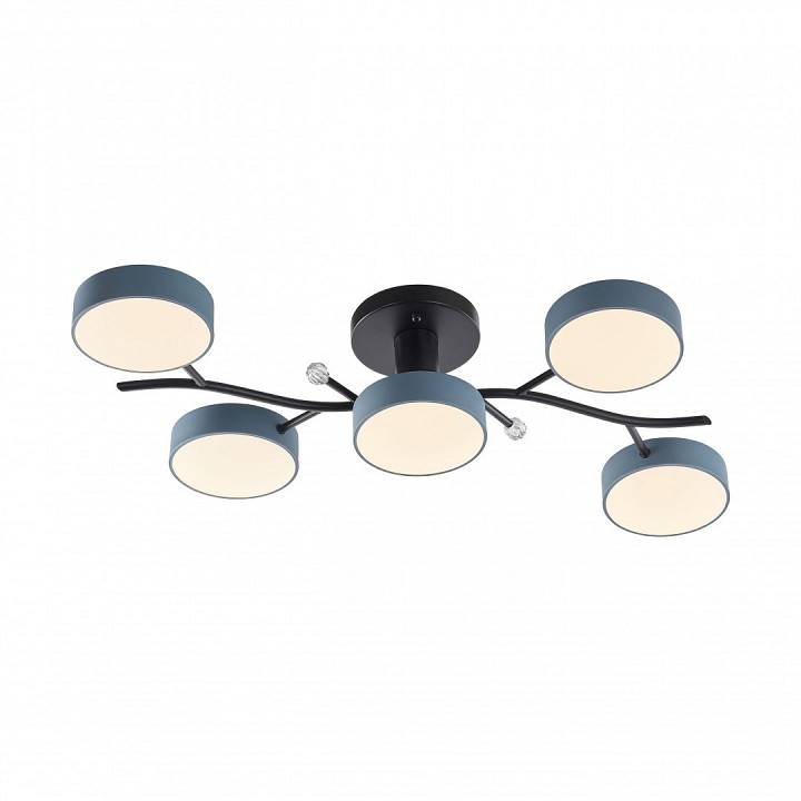 Потолочная люстра arte milano ferrara 256606/5 bk/gr