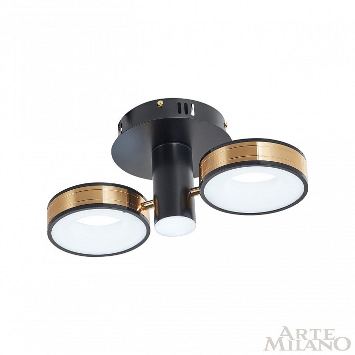 Светильник на штанге arte milano ferrara-71040 271040/2r bk/gd