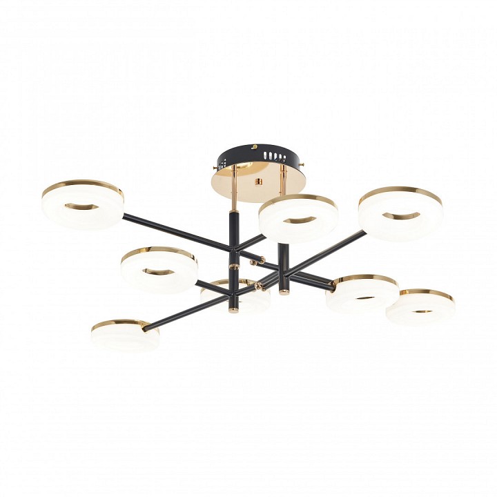 Потолочная люстра arte milano ferrara-72999 272999/8 bk/gd