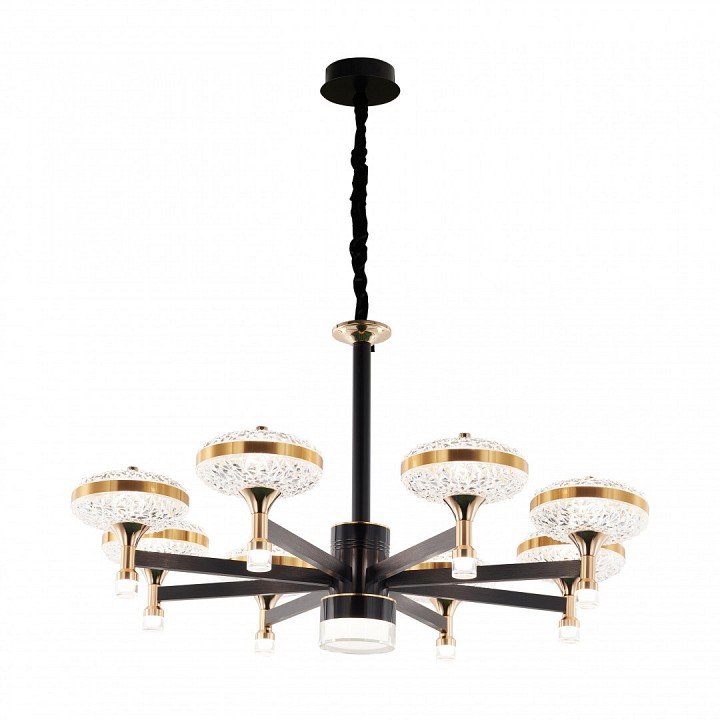 Подвесная люстра arte milano ferrara-72069 273059/8 bk/gd