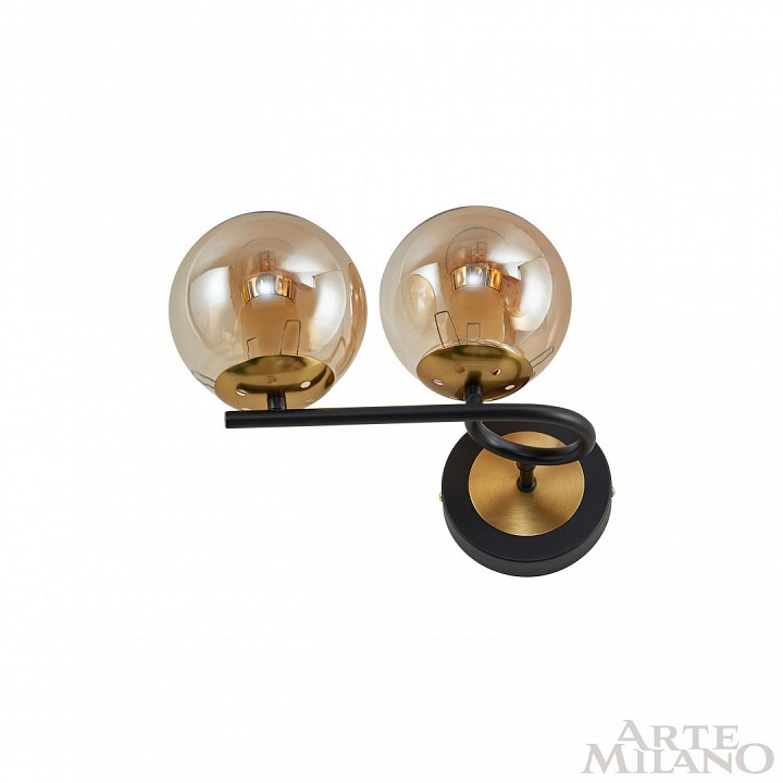 Бра arte milano neapolis-73708 273708/2b bk/gd