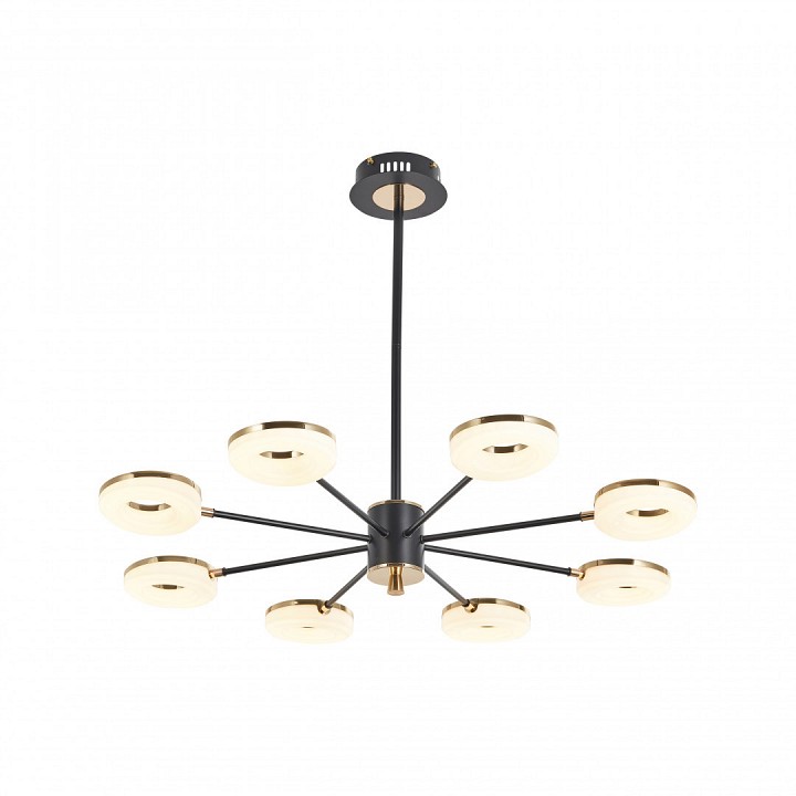 Люстра на штанге arte milano ferrara-72999 277499/8 bk/gd