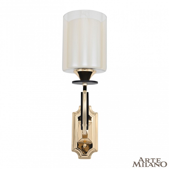 Бра arte milano florentia-2237 302237/1w bk/gd