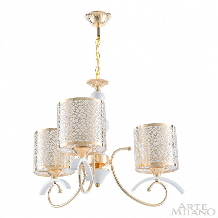 Подвесная люстра arte milano florentia-9787 309787/3 wh/gd