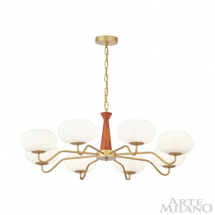 Подвесная люстра arte milano am-napoli 310166/d900/8 bs/wd