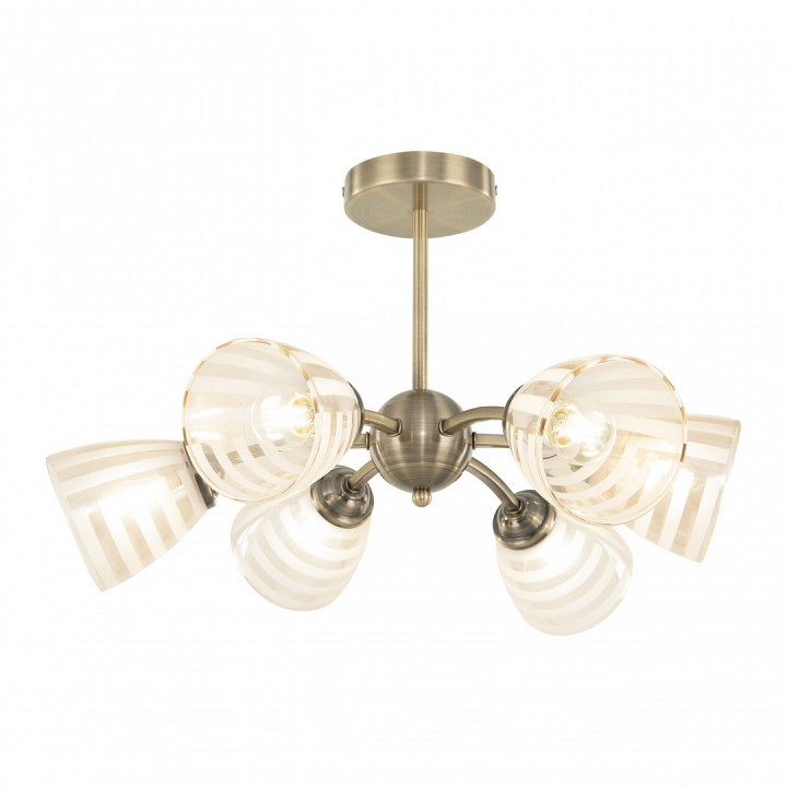 Люстра на штанге arte milano napoli-320107 320107/3+3 ab