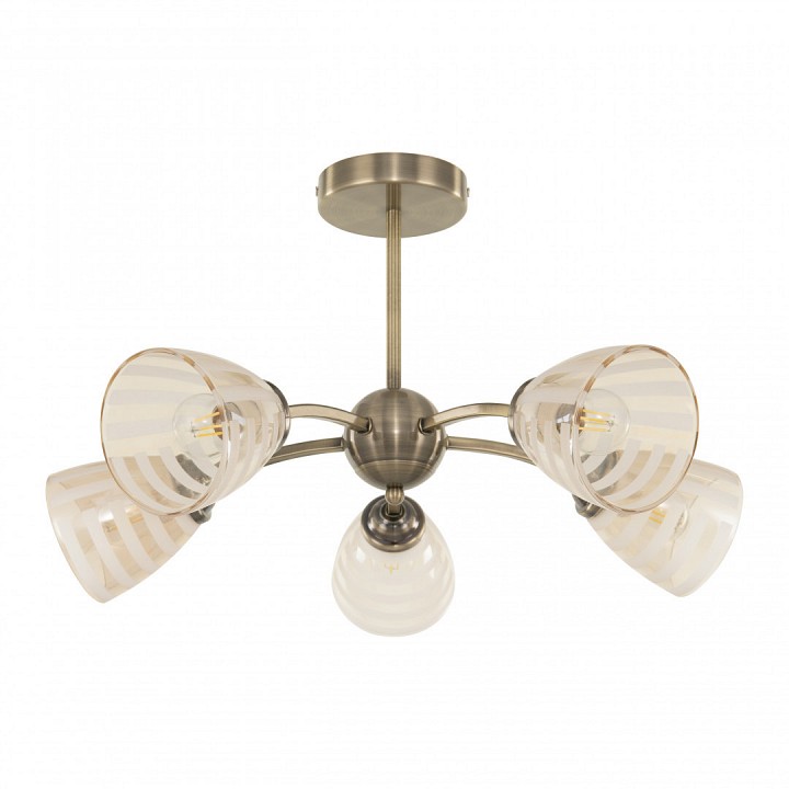 Люстра на штанге arte milano napoli-320107 320107/5 ab