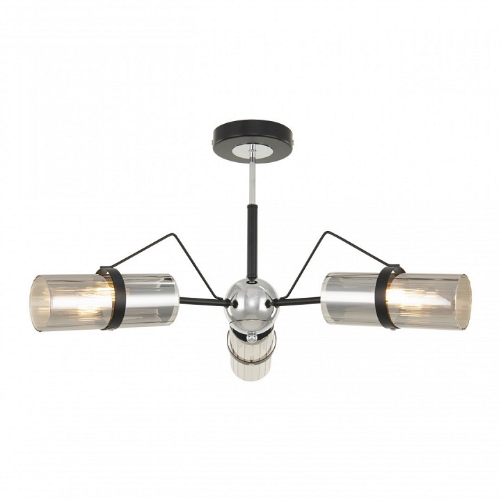 Люстра на штанге arte milano napoli-320207 320207/3 bk.cr