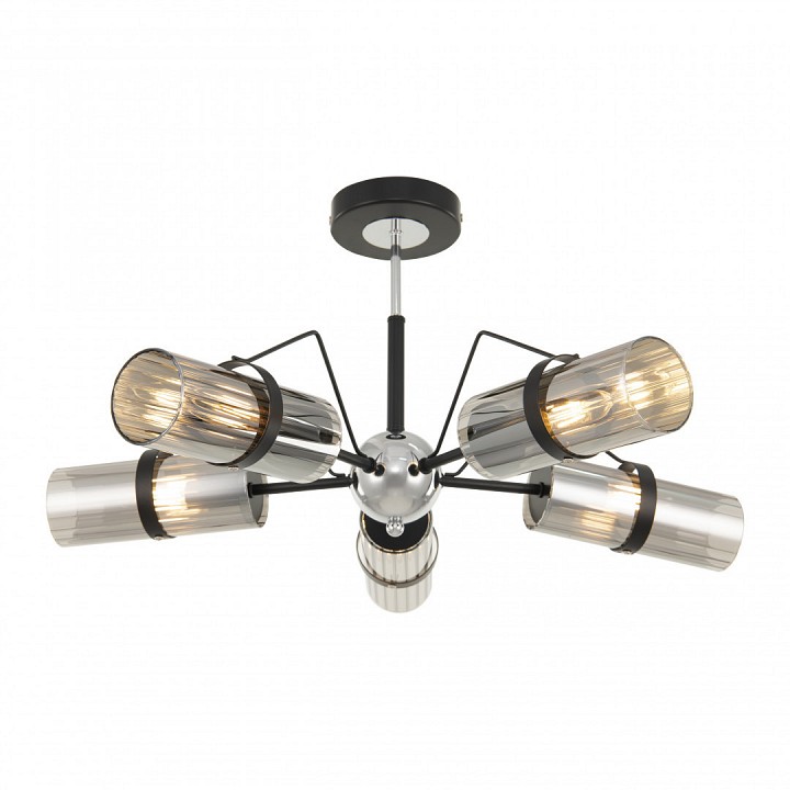 Люстра на штанге arte milano napoli-320207 320207/5 bk.cr