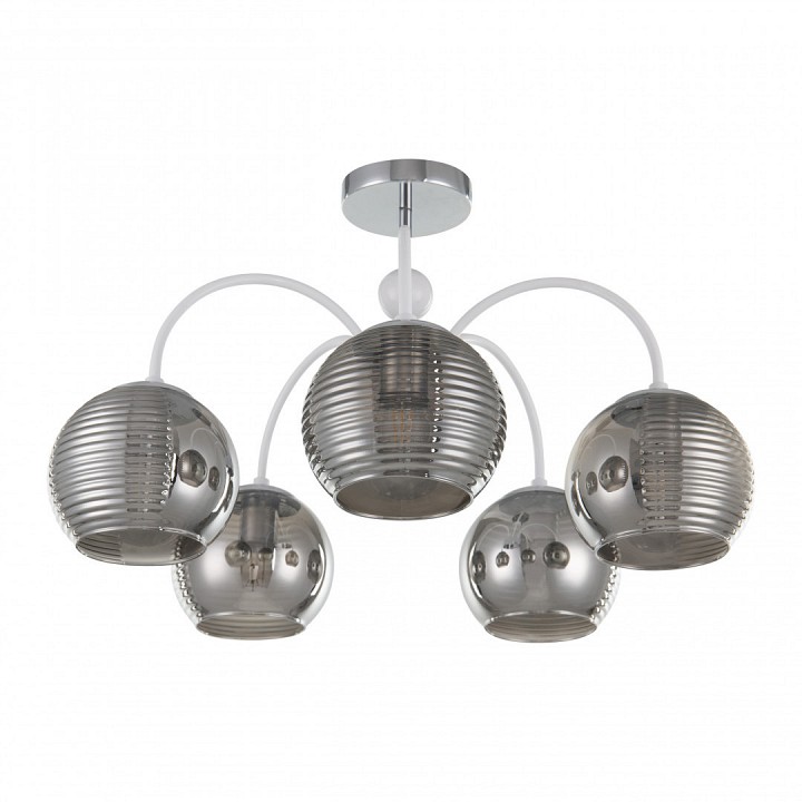 Люстра на штанге arte milano napoli-320719 320719/5 cr+wh