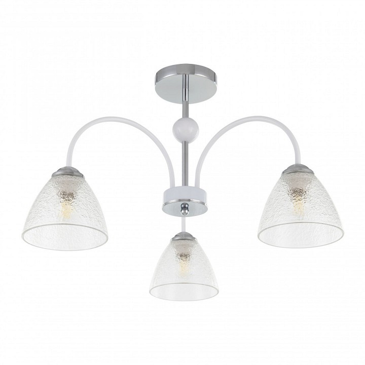 Люстра на штанге arte milano napoli-321410 321410/3 cr+wh